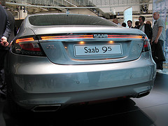 new Saab 9-5 launch in frankfurt by south west saab